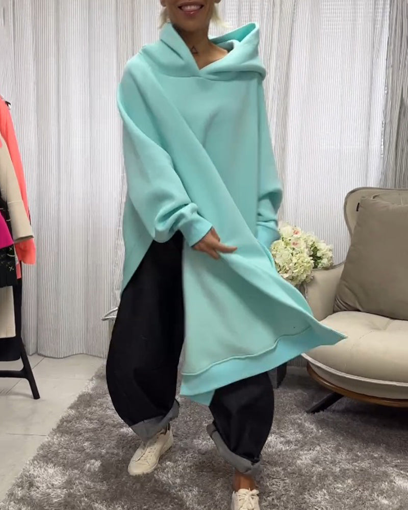 Slit Loose Long-Sleeved Hoodies 2023 f/w 202466 23BF discount hoodies