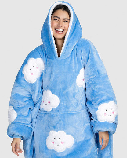 Cute Cloud Loose Blanket Hoodie 2024 f/w Blanket Hoodies