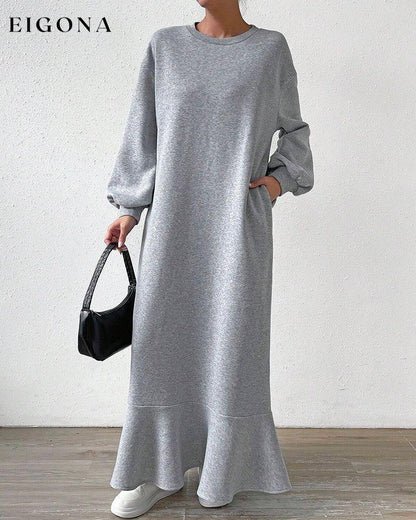 Loose pocket Long Sleeve dress 2023 f/w 23BF casual dresses Clothes Dresses spring