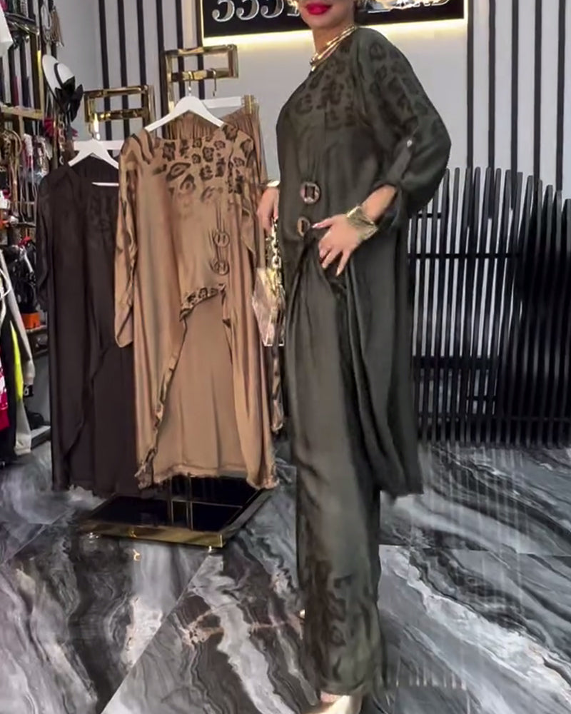 Temperamental Printed Irregular Suit