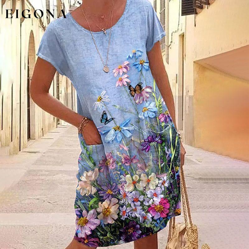 Casual Loose Floral Dress best Best Sellings casual dresses clothes Plus Size Sale short dresses Topseller