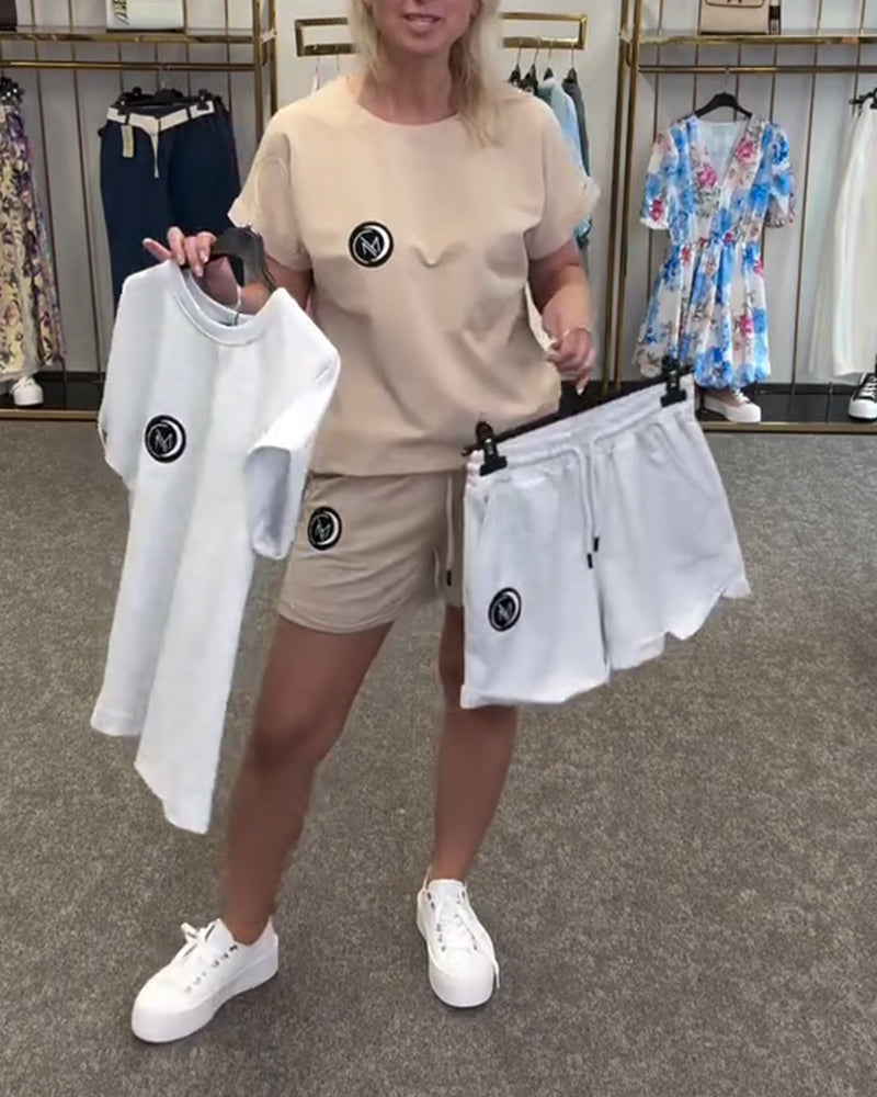 Sports Casual Shorts Set