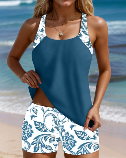 Two-Piece Printed Tankini