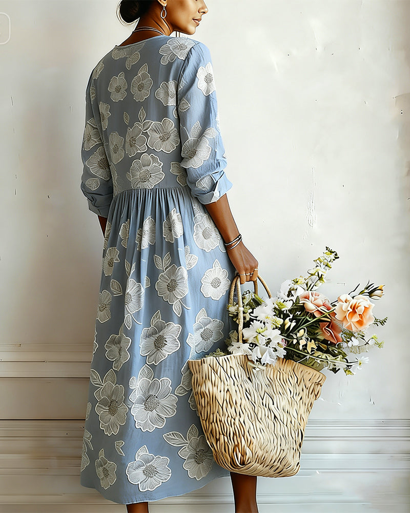 Floral Print Vacation Dress