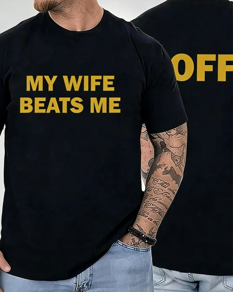 Men's Novelty Print Short Sleeve T-Shirt