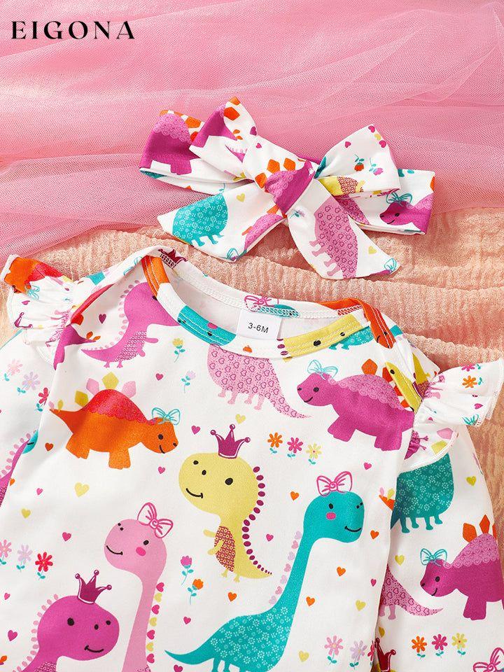 Cute Dinosaur Pattern Top and Buttoned Skirt Set B*L clothes Ship From Overseas Shipping Delay 09/29/2023 - 10/03/2023 trend