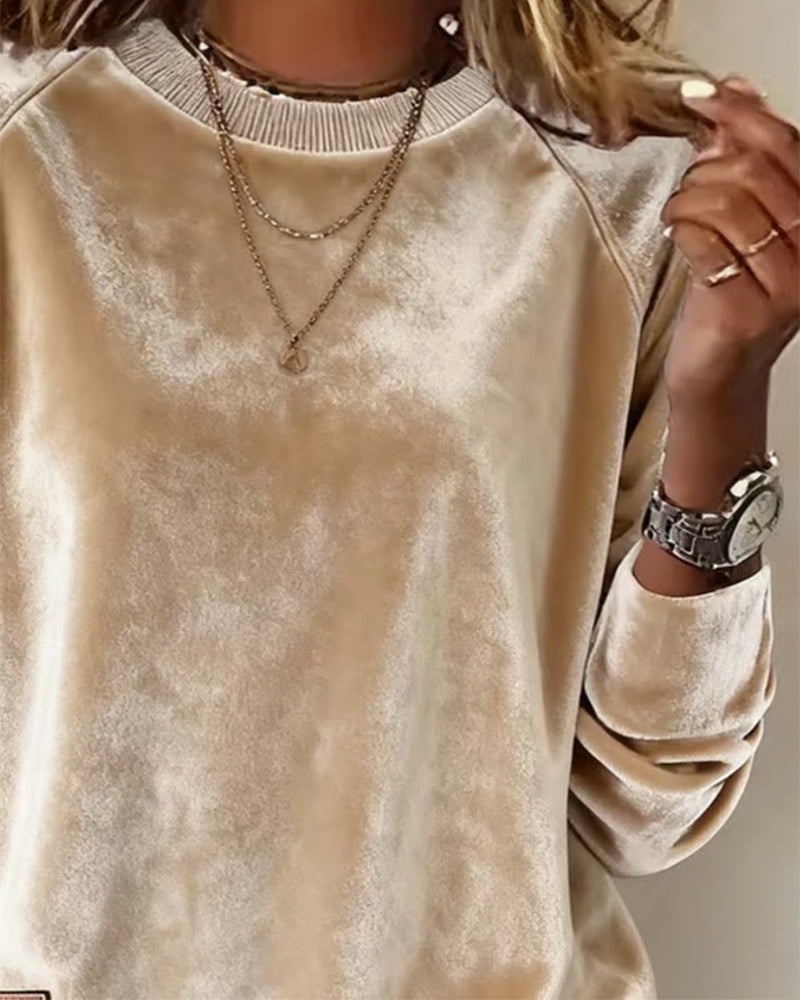 Round Neck Fashionable Sweatshirt