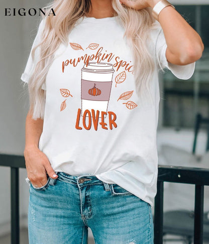 PUMPKIN SPICE LOVER Graphic T-Shirt clothes Ship From Overseas SYNZ t-shirt top trend