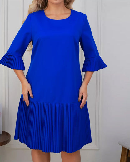 Casual solid color bell sleeve button dress 202466 casual dresses spring summer