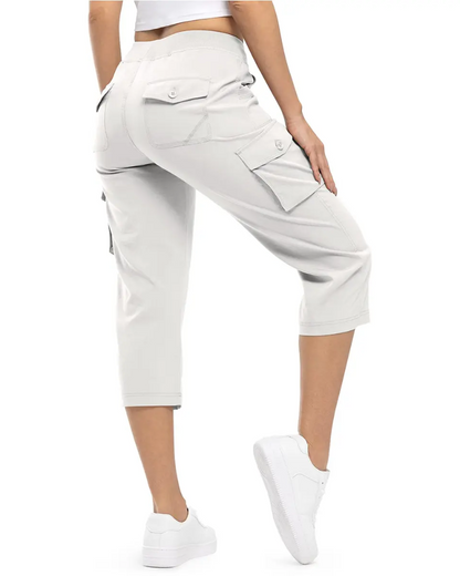 Casual Cropped Multi-Pocket Hiking Pant