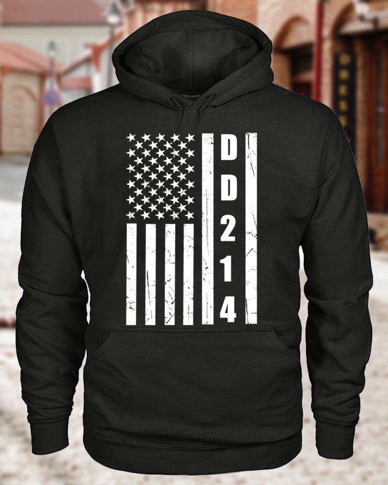 Men's DD214 letter print hoodie hoodies man Veterans Day