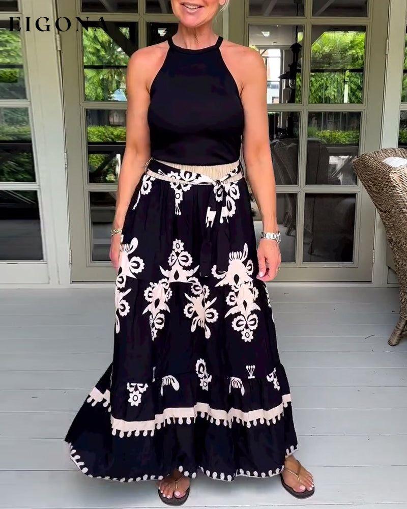 Stylish printed elegant skirt skirts spring summer