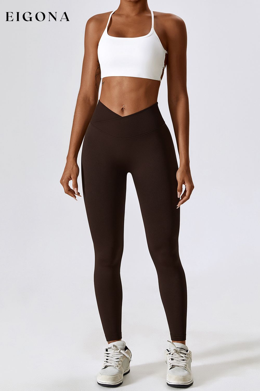 Slim Fit Wide Waistband Sports Leggings active wear activewear Activewear sets clothes Ship From Overseas Shipping Delay 09/29/2023 - 10/04/2023 Z&C