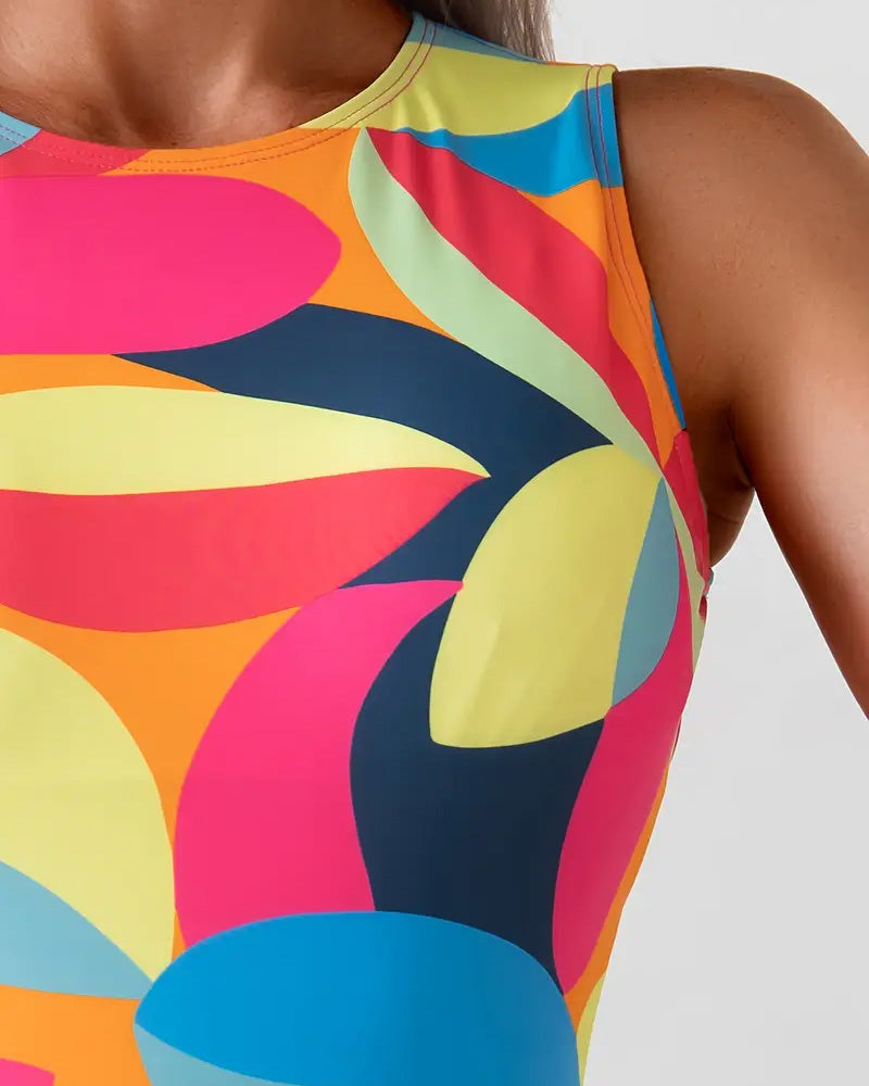 Sexy Printed One-Piece Swimsuit