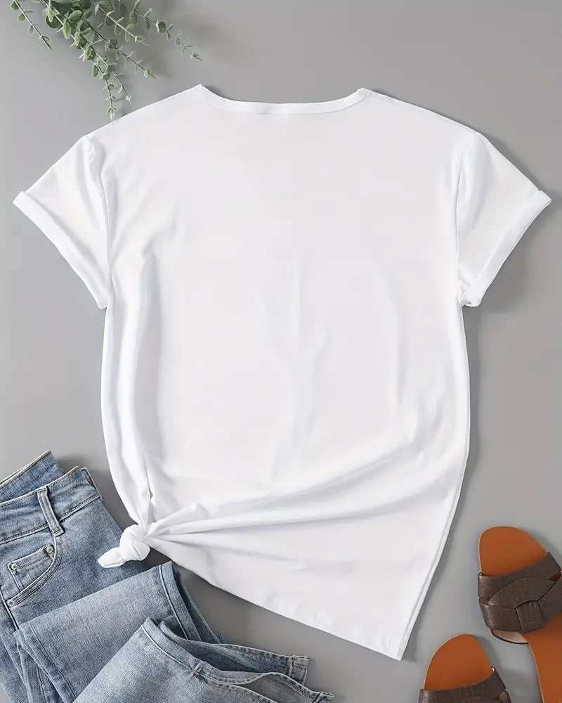 Mother's Day Short Sleeve Crew Neck Casual T-Shirt 2024 f/w faith & slogan spring summer t-shirts