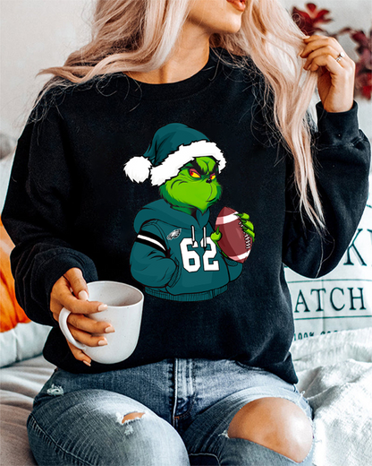 Women's Philadelphia Eagles Sweatshirt 2024 f/w grinch nfl hoodies & sweatshirts