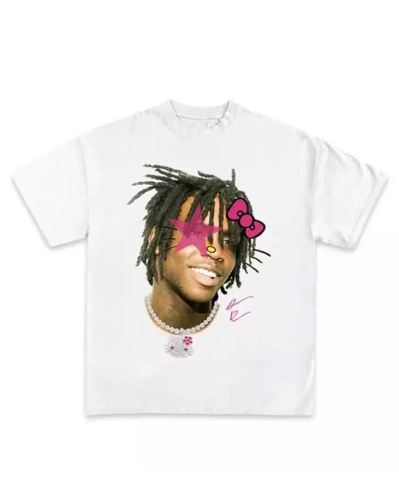 Hello Chief Kitty Keef Pink Super Star Rap Tee Music Style t-shirts