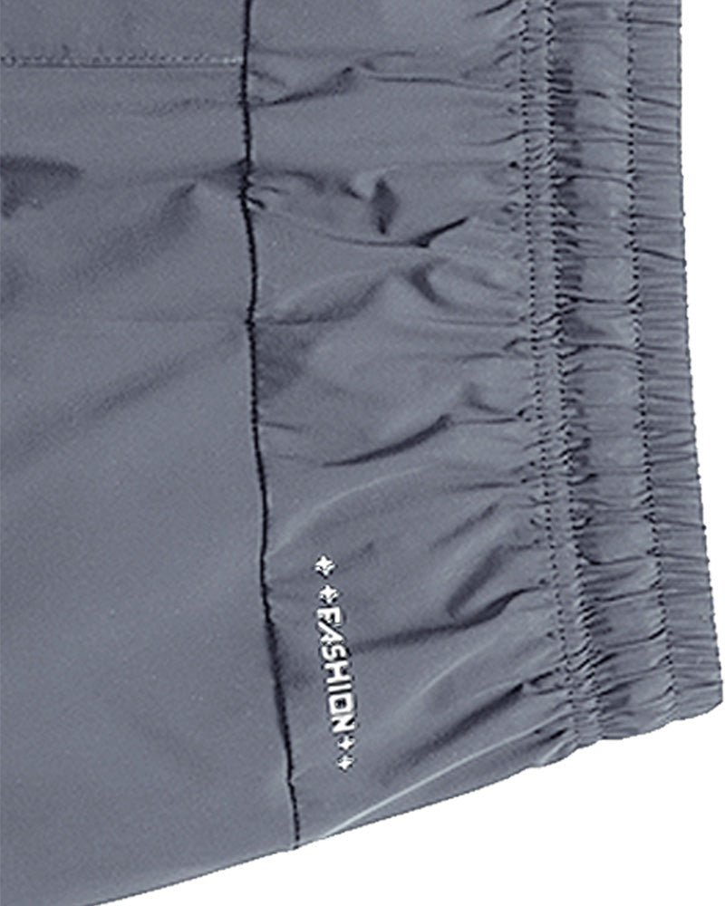 Men Elastic Waist Pocket Quick-Dry Ice Silk Sports Shorts
