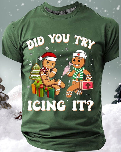 Men's Funny Christmas 3D T-shirts 2024new christmas summer t-shirts man