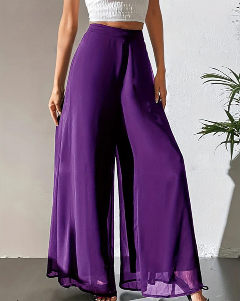 Thin Airy Relaxed Wide Leg Pant