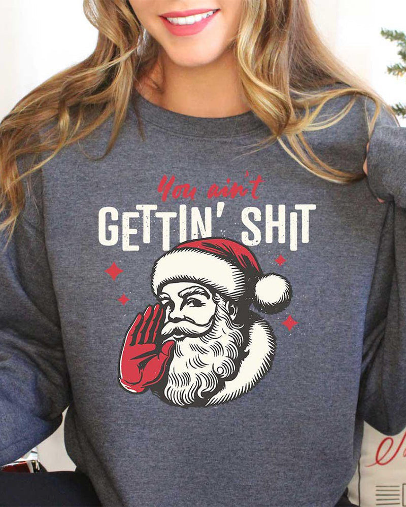 Women's Christmas print sweatshirt 2024 F/W Christmas Hoodies & Sweatshirts women's christmas