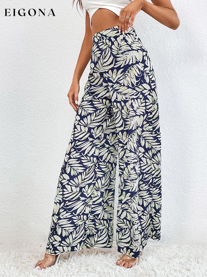 Printed Wide Leg Pants clothes HS Ship From Overseas trend