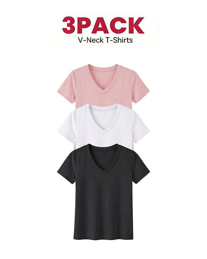 1/3 Pack Women's Comfortable Basic Tees