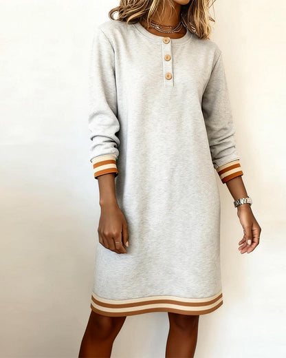 Contrast Color Fashion Dress