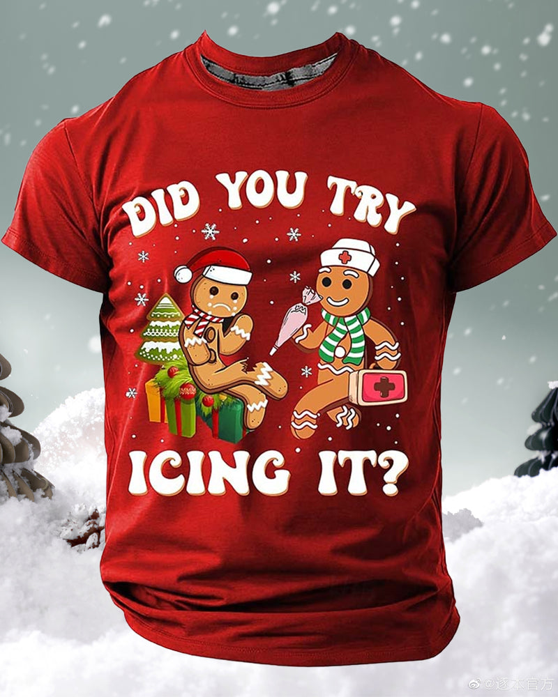 Men's Funny Christmas 3D T-shirts 2024new christmas summer t-shirts man