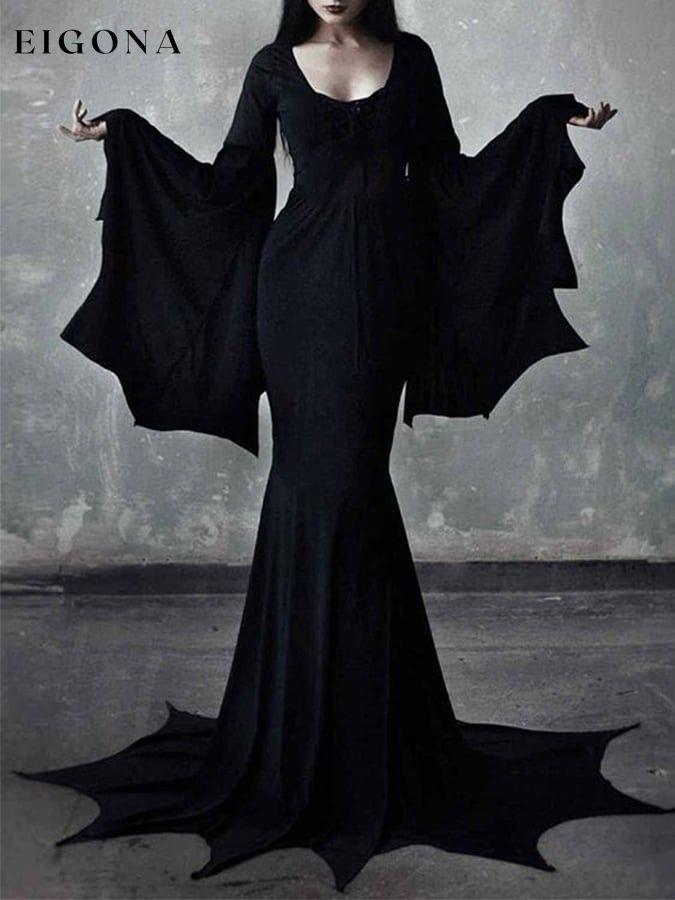 Women's Halloween Witch Cropped Maxi Dress funny