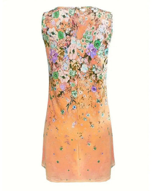 Printed Casual Sleeveless Dress