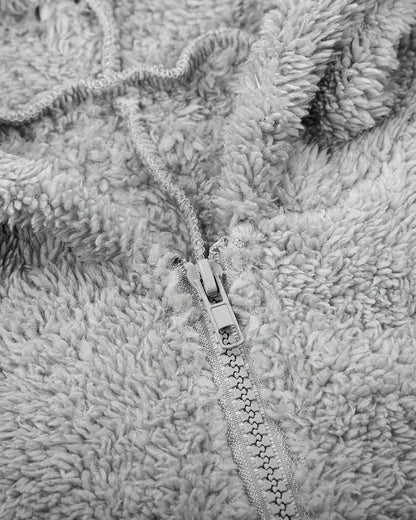 Fleece-Lined Thick Furry Jumpsuit