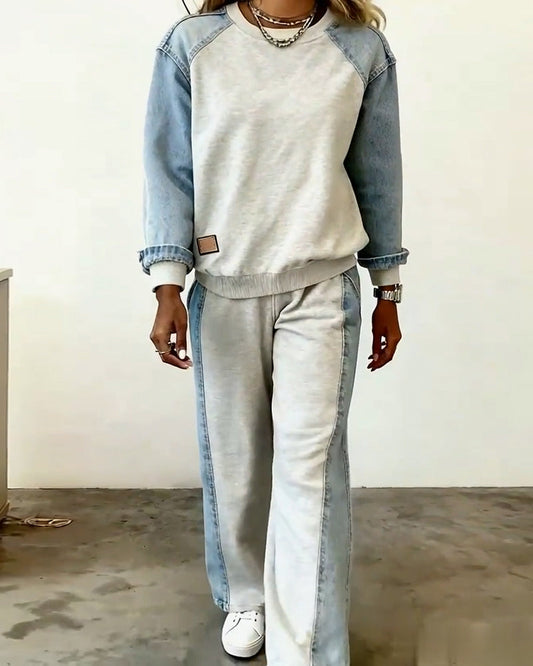 Fashionable And Elegant Contrasting Color Suit