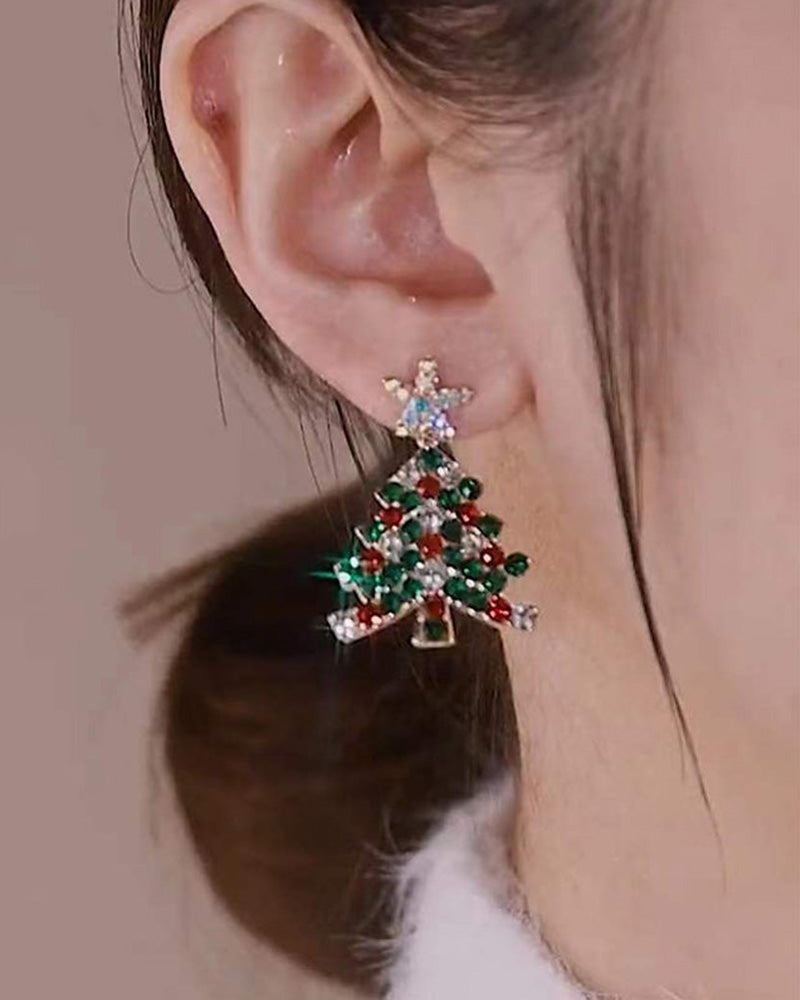 Christmas Tree Stud Earrings Jewelry