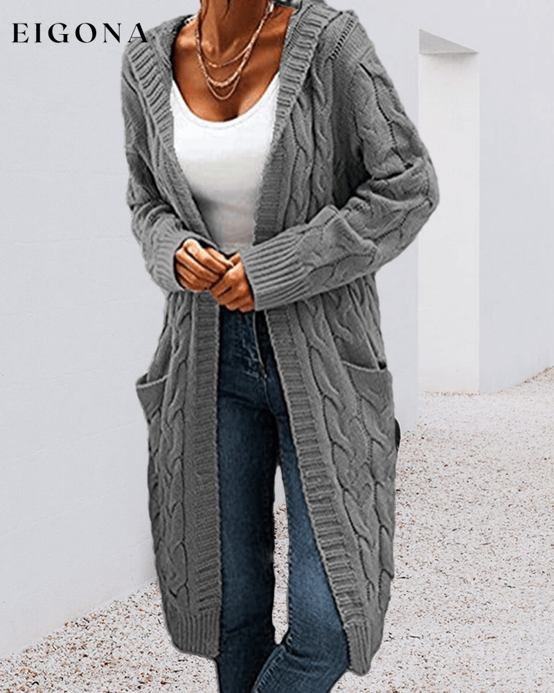 Casual Long Solid Color Cardigan 2023 f/w 23BF clothes spring Sweaters sweaters & cardigans Tops/Blouses