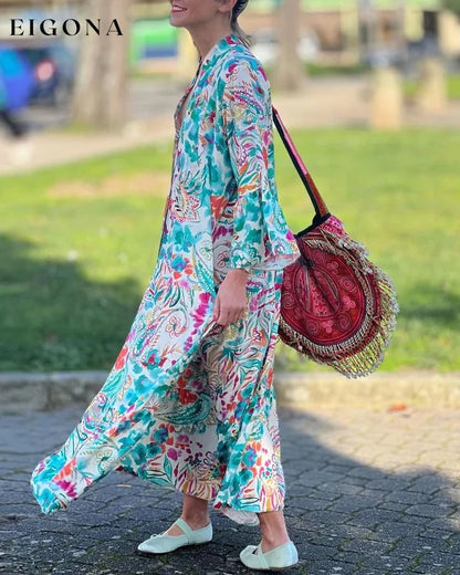 Loose Printed Casual Dress