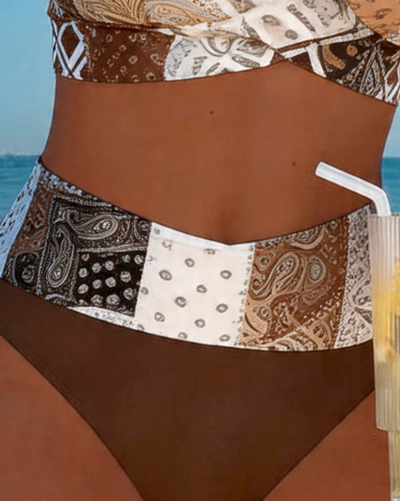 Paisley Patchwork Bikini