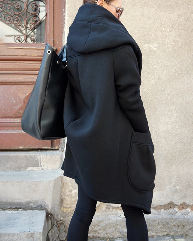 Big Pocket Mid-Length Zip Coat