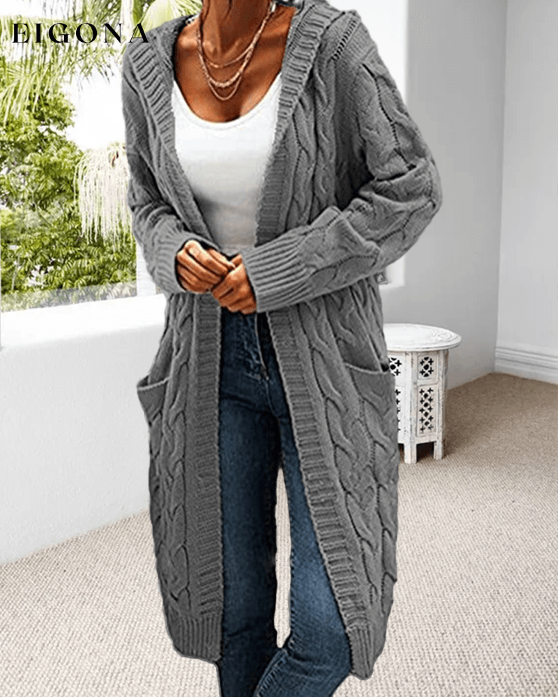 Casual Long Solid Color Cardigan 2023 f/w 23BF clothes spring Sweaters sweaters & cardigans Tops/Blouses