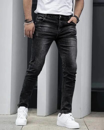 Men’s Casual Solid Jeans