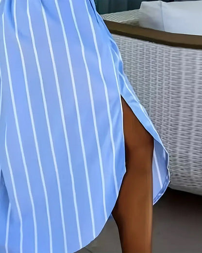 Striped Fashion Street Dress