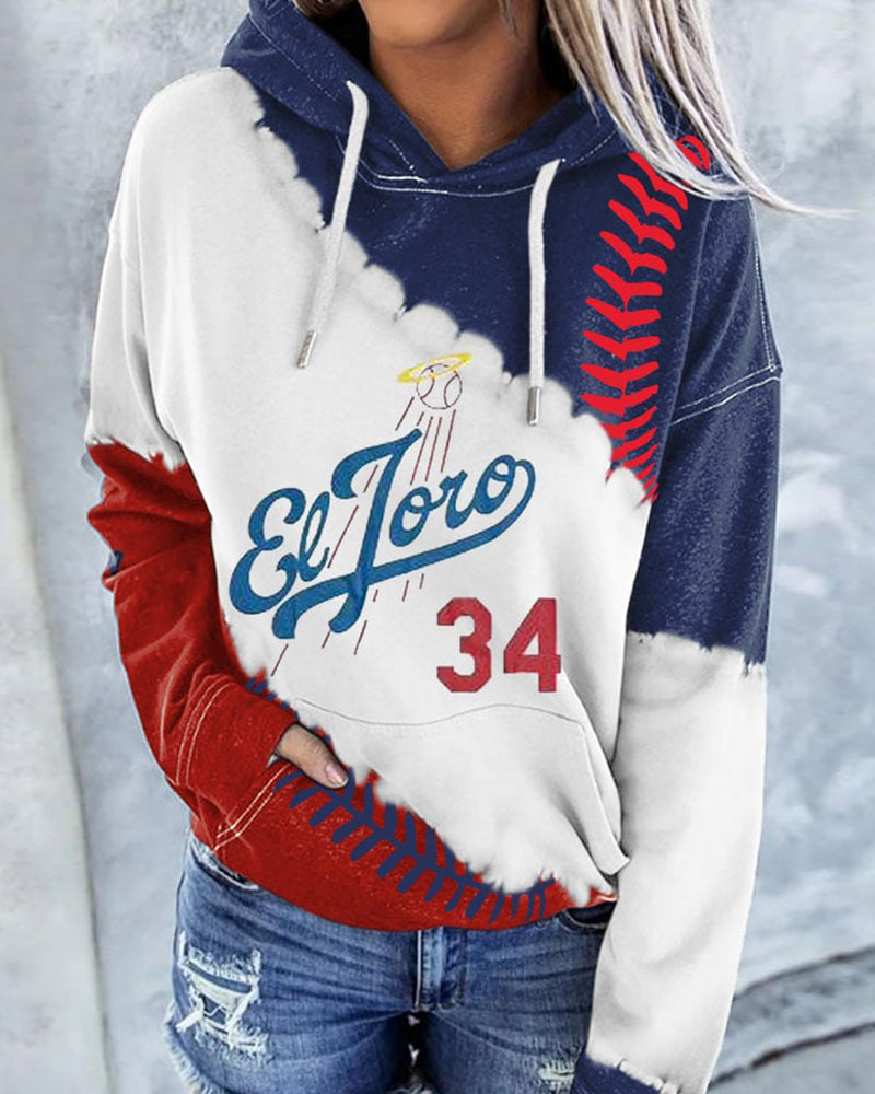 Women'S Retro El Toro Printed Hoodie 2024 f/w hoodies Vintage style