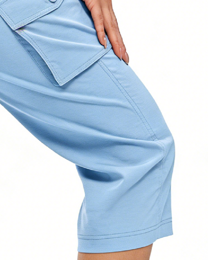 Casual Cropped Multi-Pocket Hiking Pant