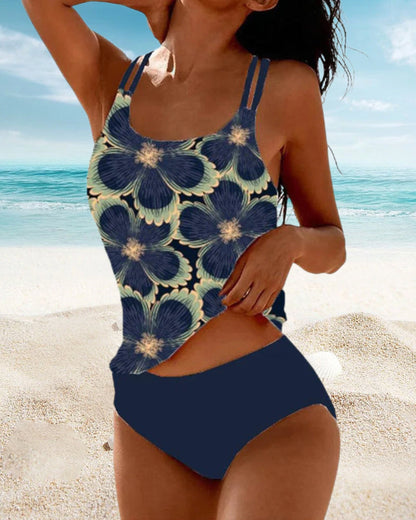 Sling floral print tankini summer tankinis