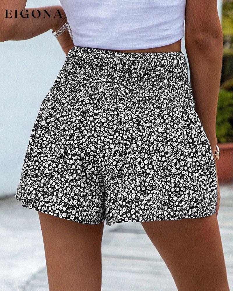 Short pants high waisted print pant shorts spring summer