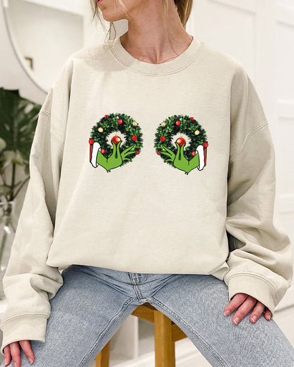 Women's Funny Christmas sweatshirt 2024 F/W Christmas Hoodies & Sweatshirts women's christmas