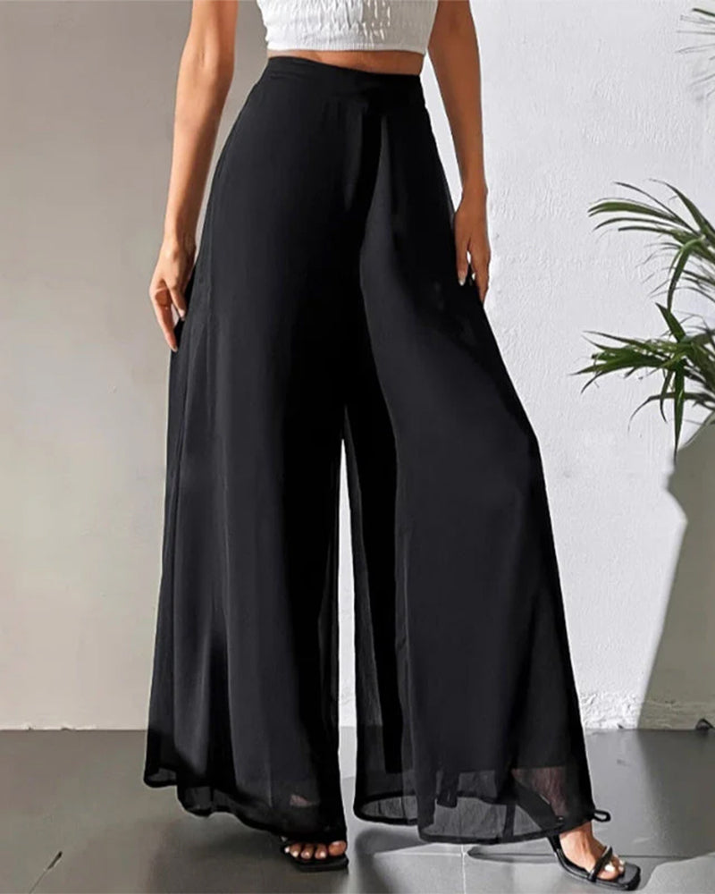 Thin Airy Relaxed Wide Leg Pant