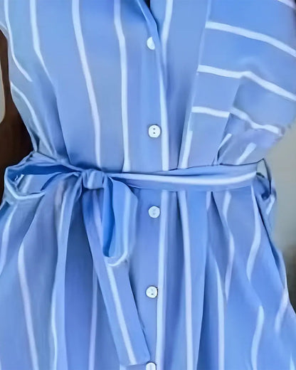 Striped Fashion Street Dress