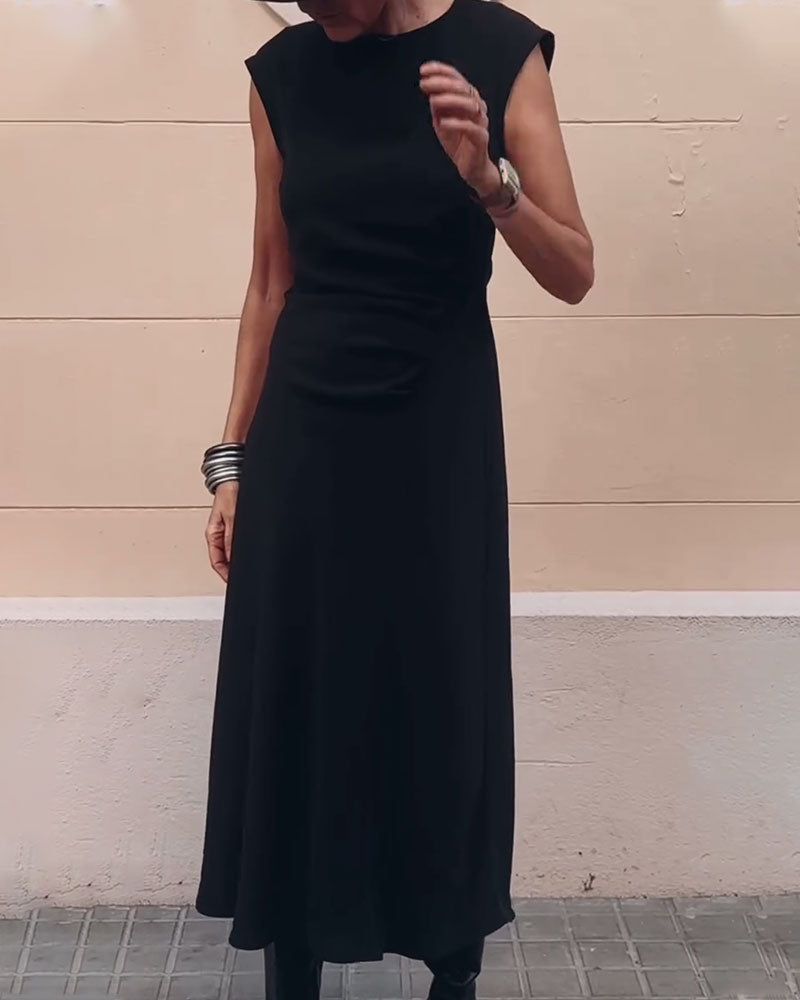 Elegant Sleeveless Slim Waist Dress