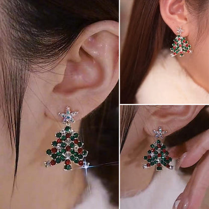 Christmas Tree Stud Earrings Jewelry